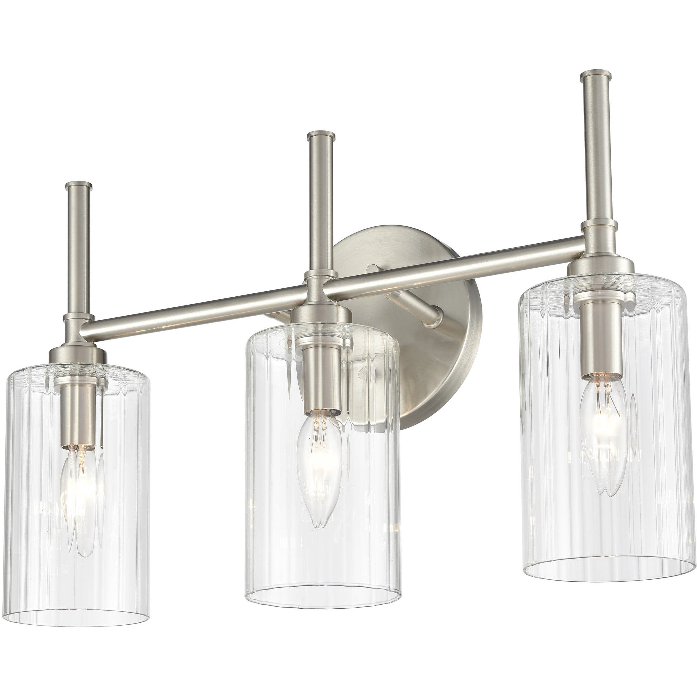 Chastine 3 Light 19 inch Brushed Nickel Bathroom Vanity Light Wall Light